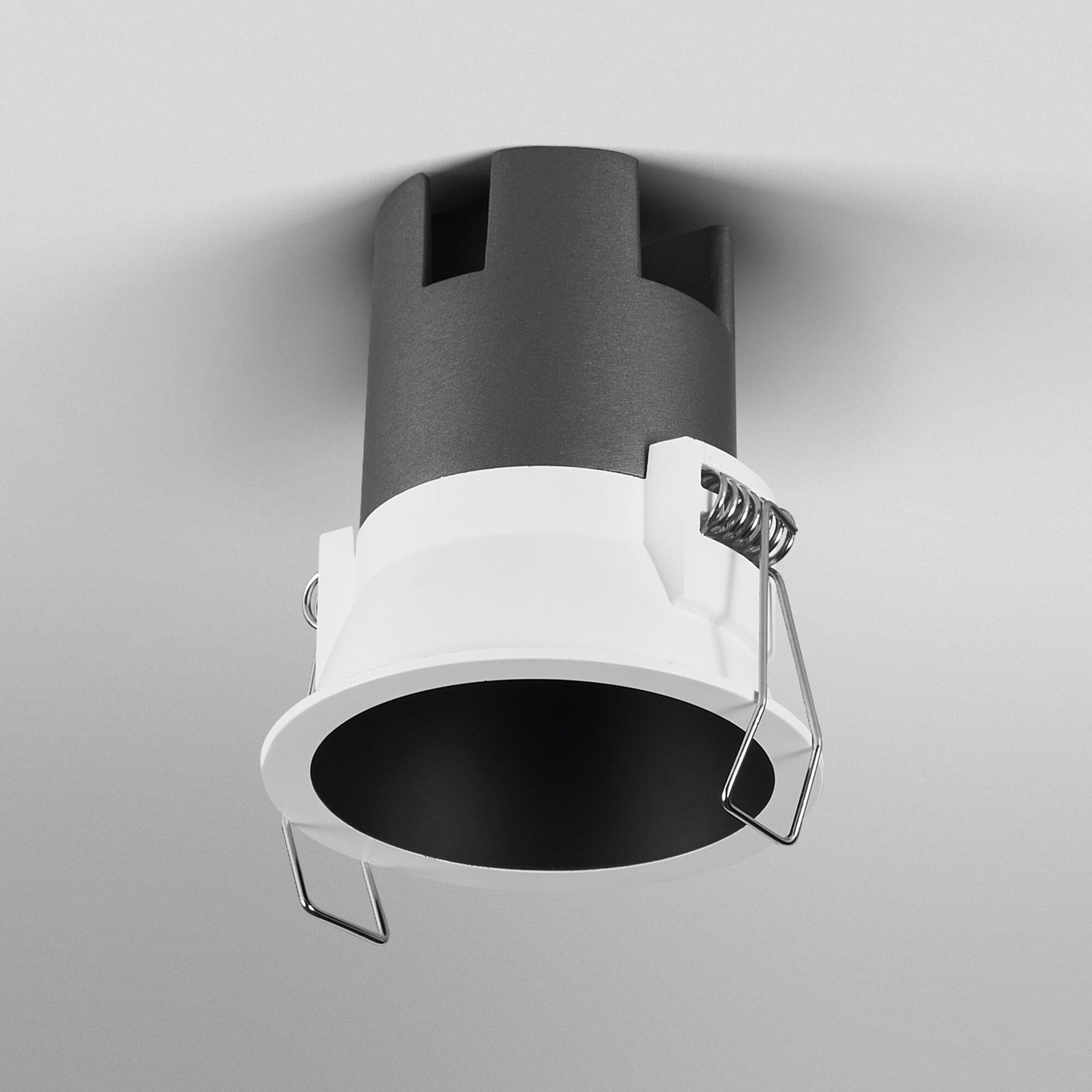 OSRAM LED-Einbauspot TWIST, weiß/schwarz, 840, Ø 7 cm Metall