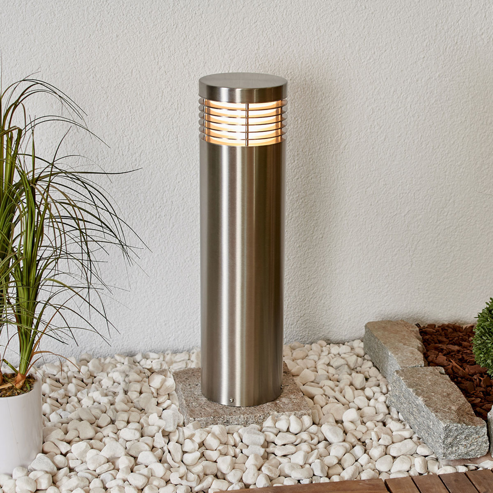Stainless steel path lamp Tomita, 60 cm