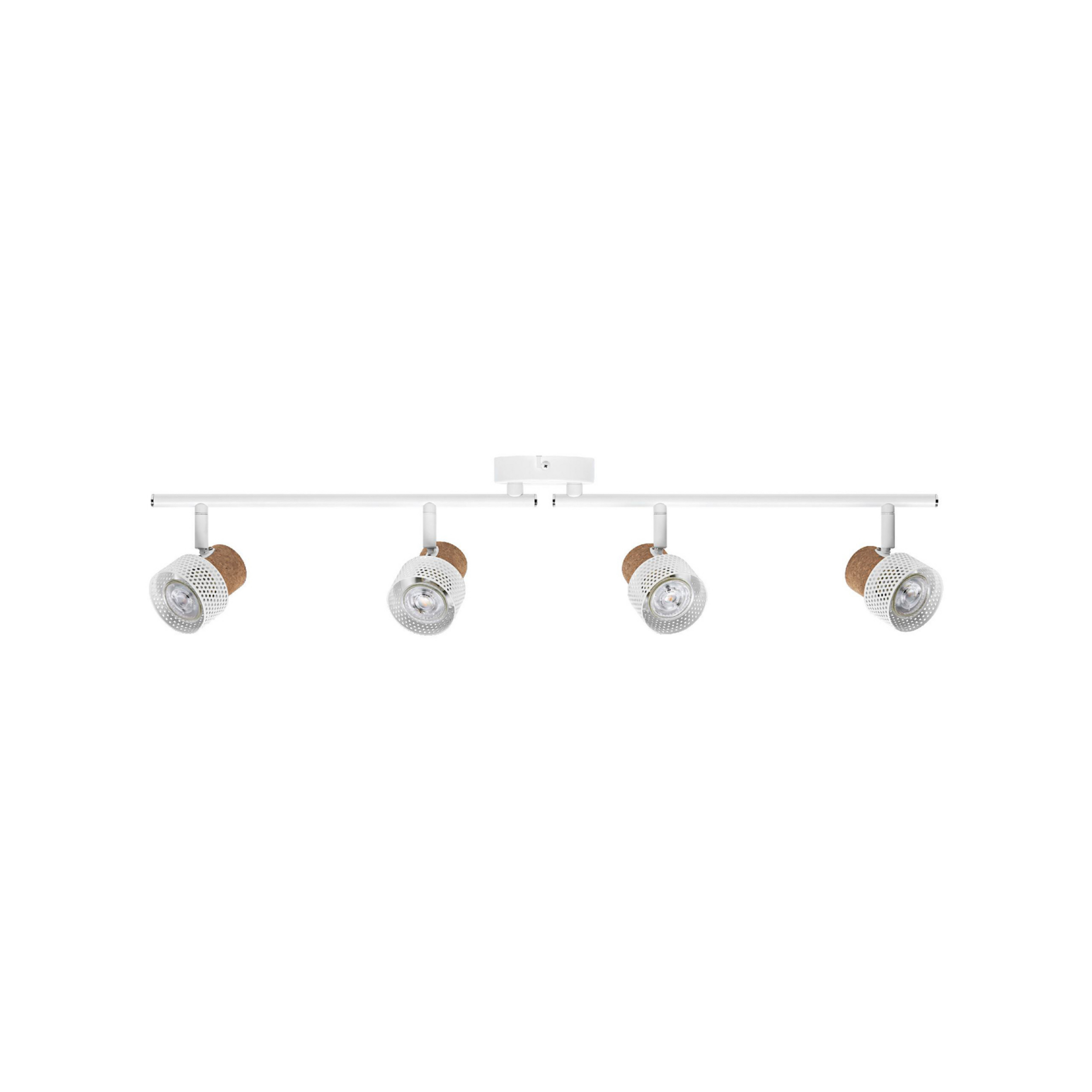 OSRAM stropni reflektor CORK, bel, 4 žarometi, GU10-LED, 927, dim