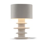 03 WHITE EARTH bordlampe, papmaché, højde 69 cm, E27 – Serax