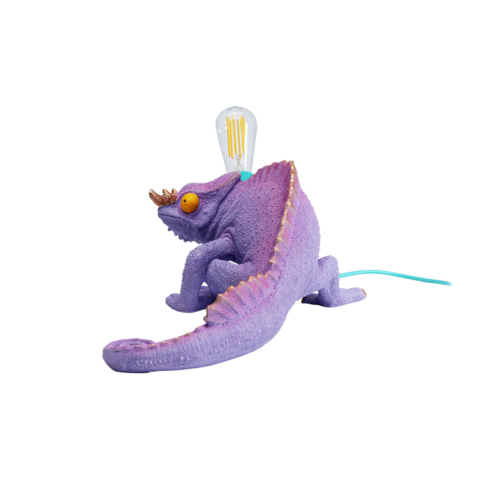 KARE Lampe à poser Chameleon, multicolore, résine synthétique, 44 cm