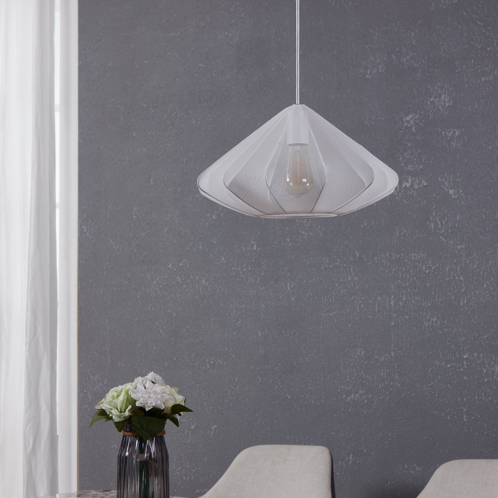 Suspension Dolwen, blanc, Ø 42,5 cm