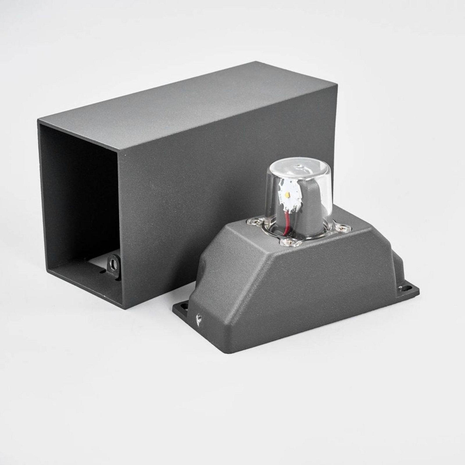 Mikka Buiten Wandlamp IP54 Dark Grey - Lucande