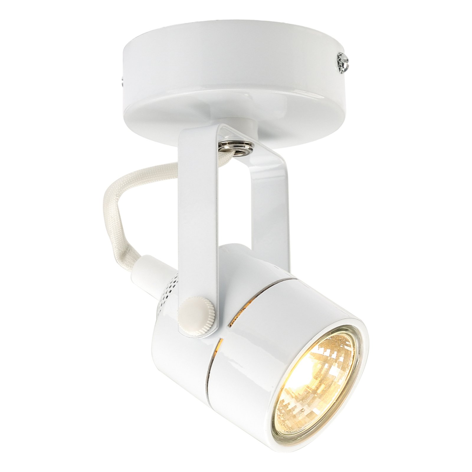 SLV Spot 79 Wall and Ceiling Light 230 V White, for Hallway, Aluminium, GU10, 50 W, energy efficiency: A++, W: 9.5 cm, H: 15 cm