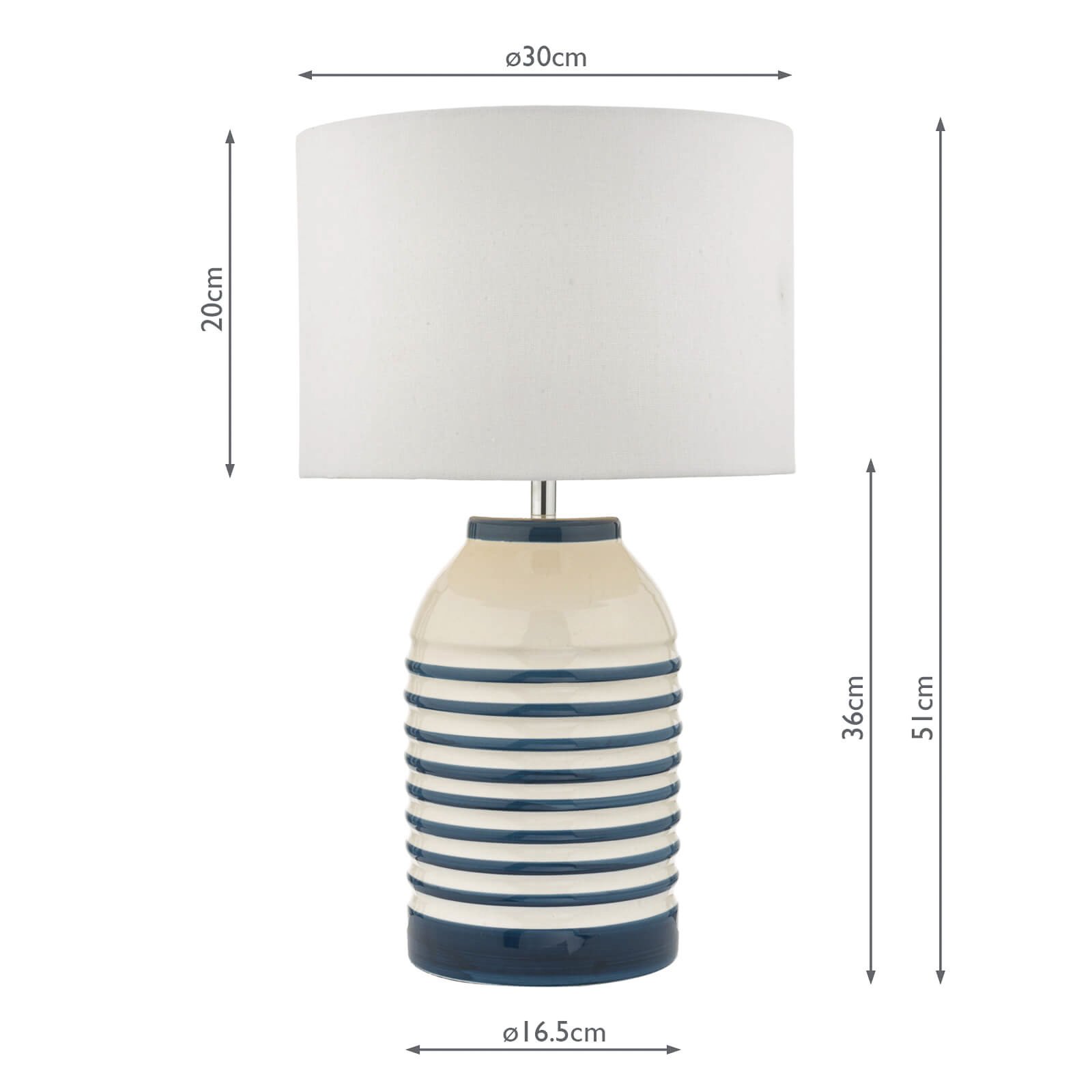 Zabe table lamp, maritime design