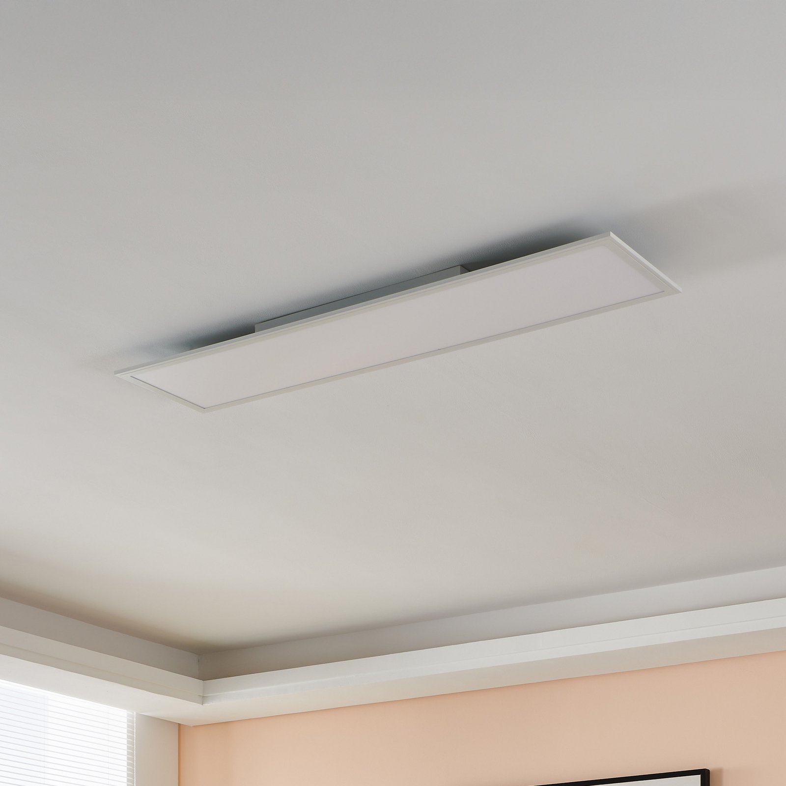 EGLO connect Salobrena-Z LED ceiling lamp, 120x30cm, white EGLO connect Salobrena-Z LED ceiling lamp, 120x30cm, white