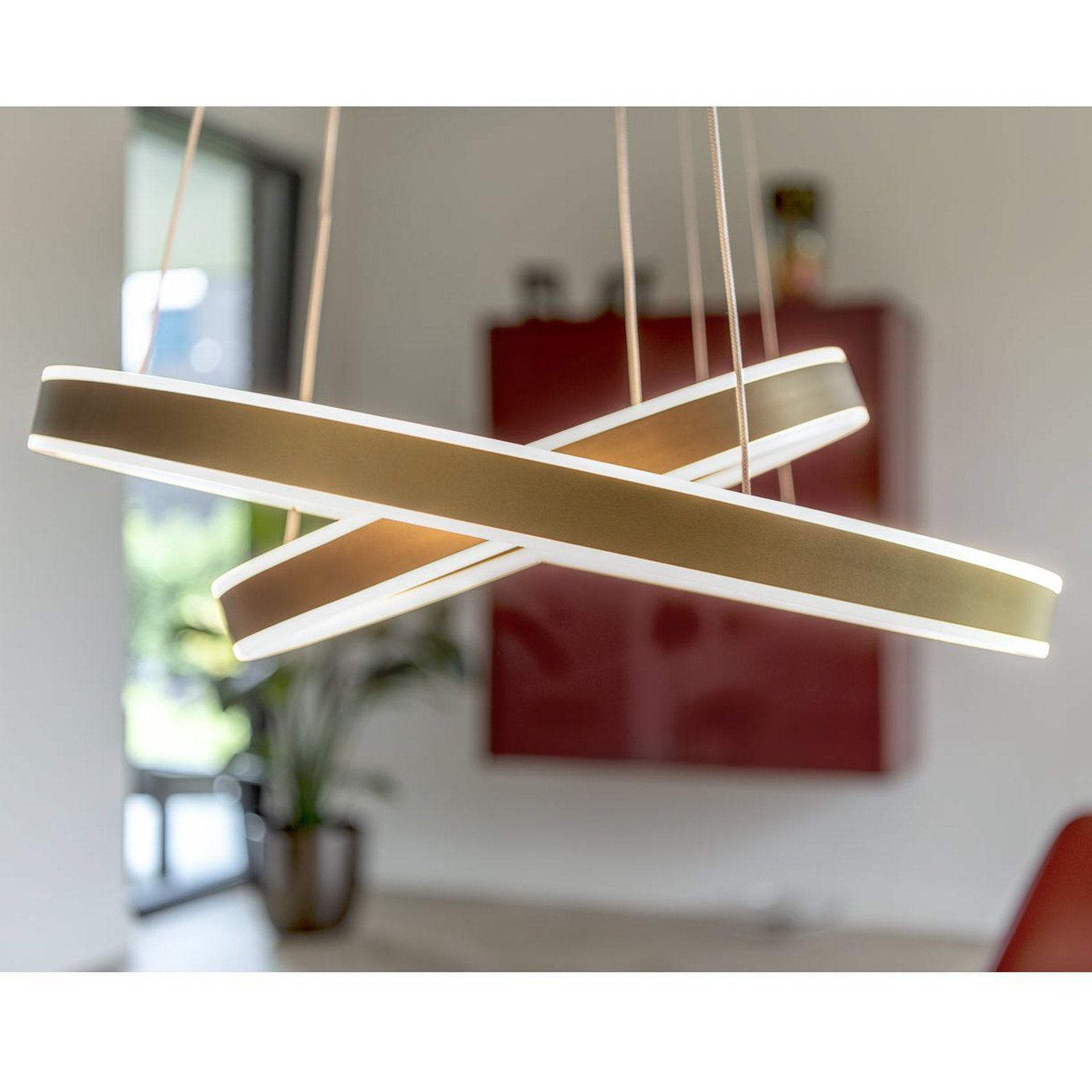 One Double Up/Down Hanglamp 2700/3000K Brass - SLV