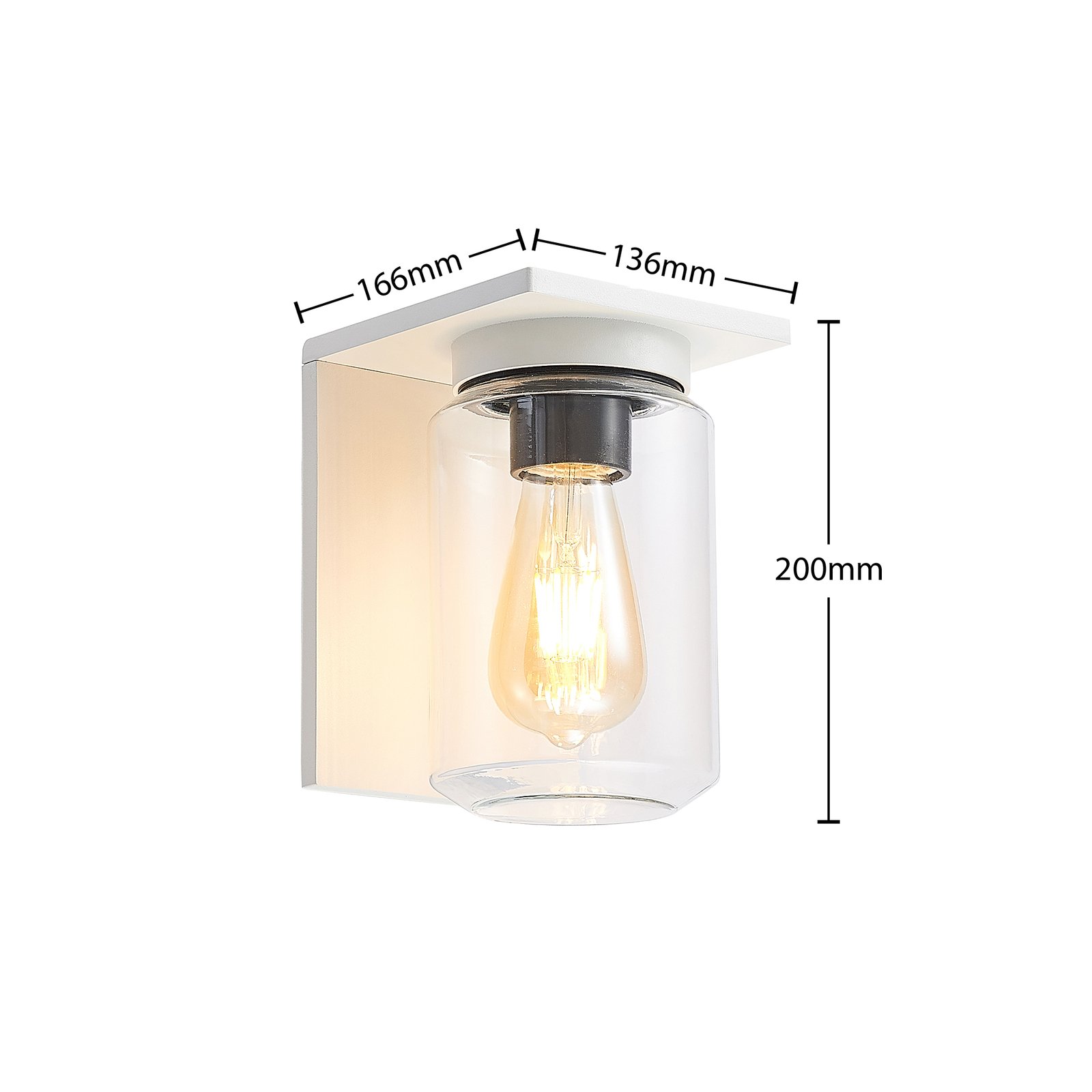 Semka Buiten Wandlamp White - Lucande