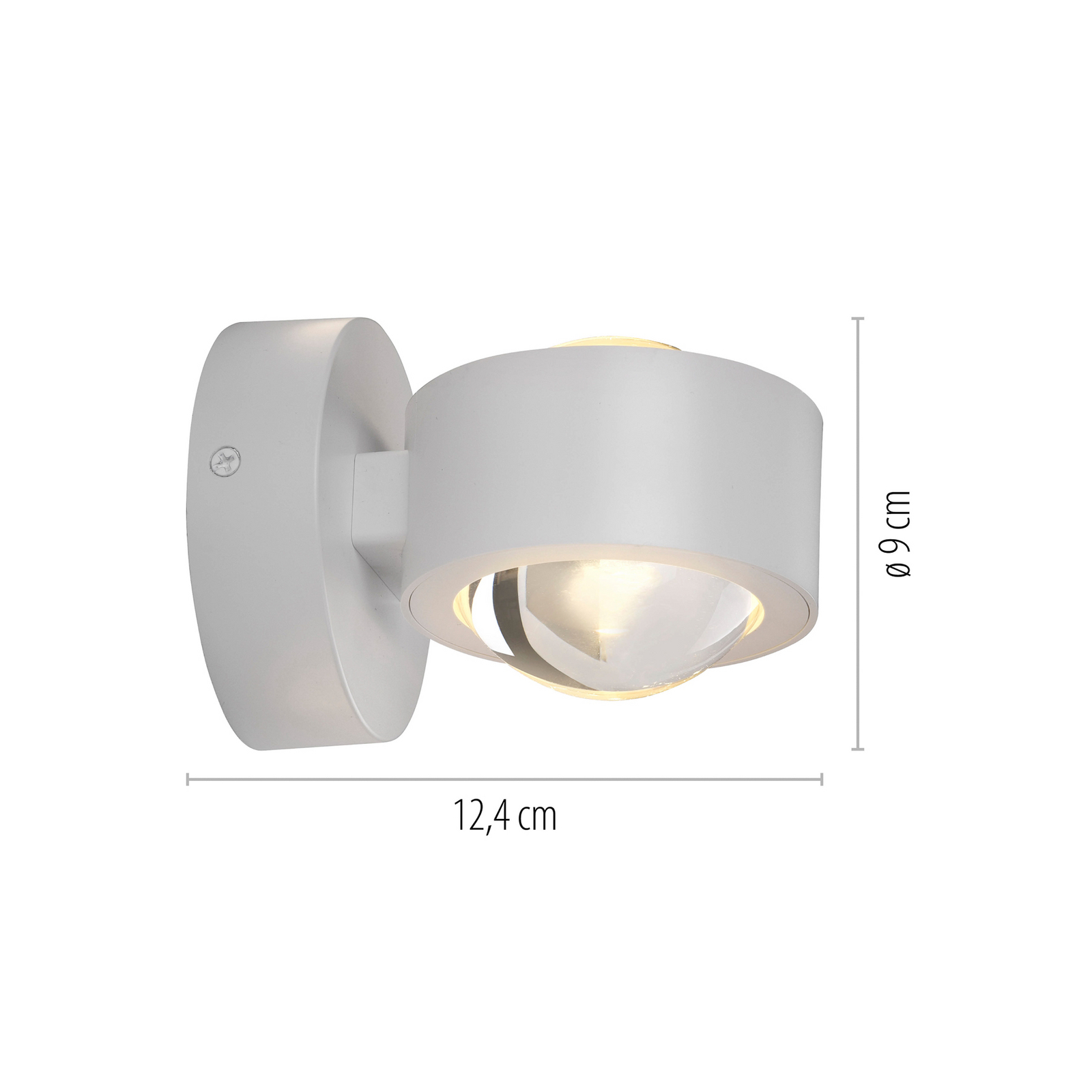 Schöner Wohnen LED wall light Chia, white, 3,000 K, up/down Schöner Wohnen LED wall light Chia, white, 3,000 K, up/down