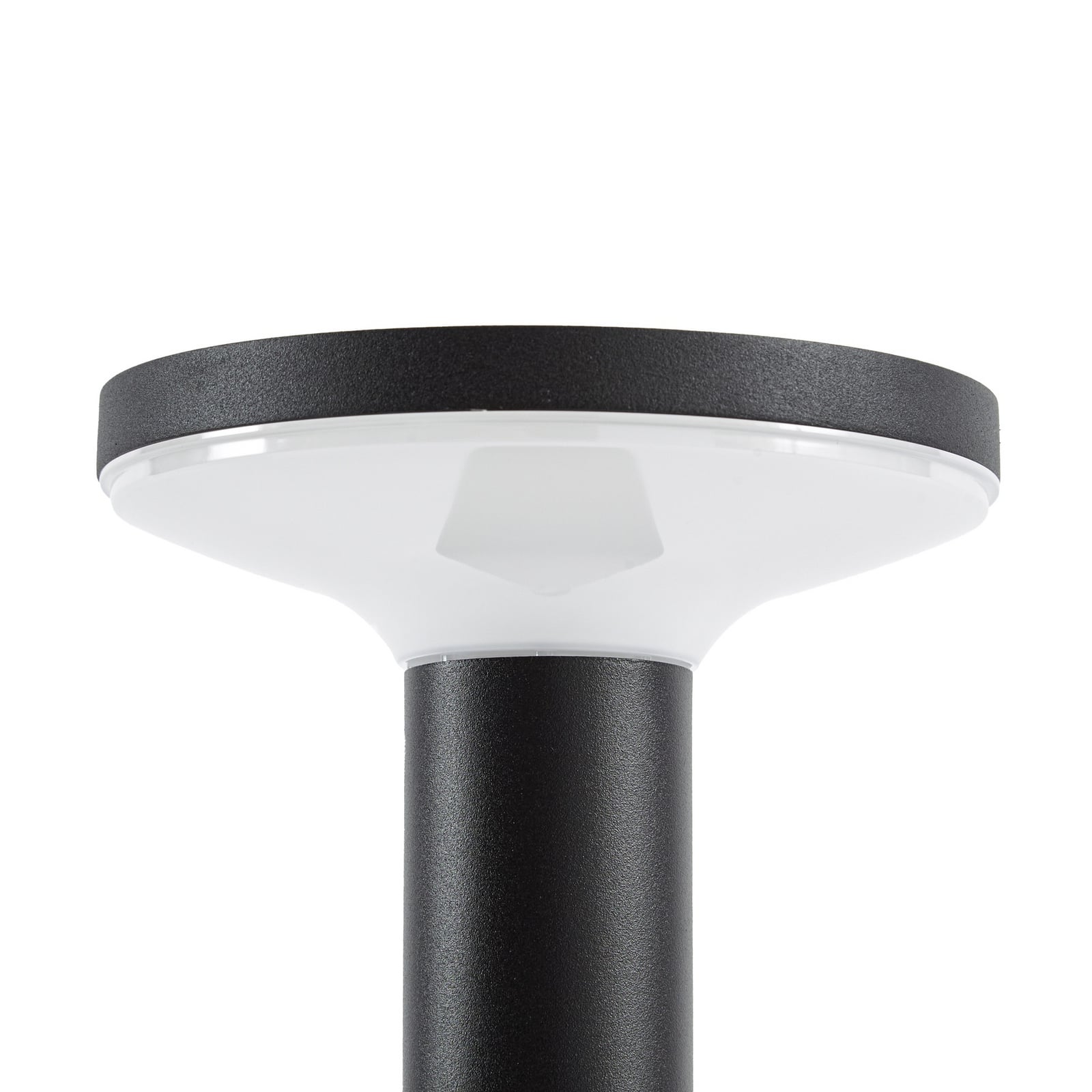 Kalen LED-sokkellykt med solcelle, svart, metall, 50 cm, bevegelsessensor – Kalen LED-sokkellykt med solcelle, svart, metall, 50 cm, bevegelsessensor –