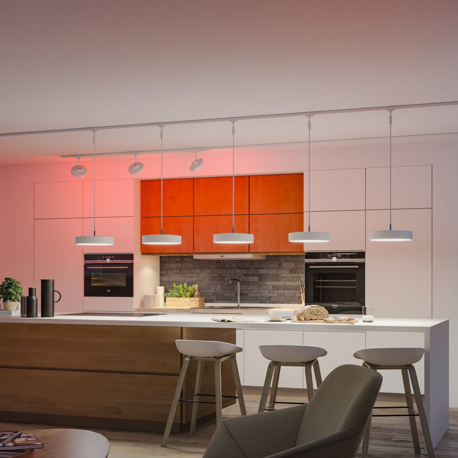 Paulmann URail Smart LED pakabinamas šviestuvas Hildor, signalinė balta spalva,