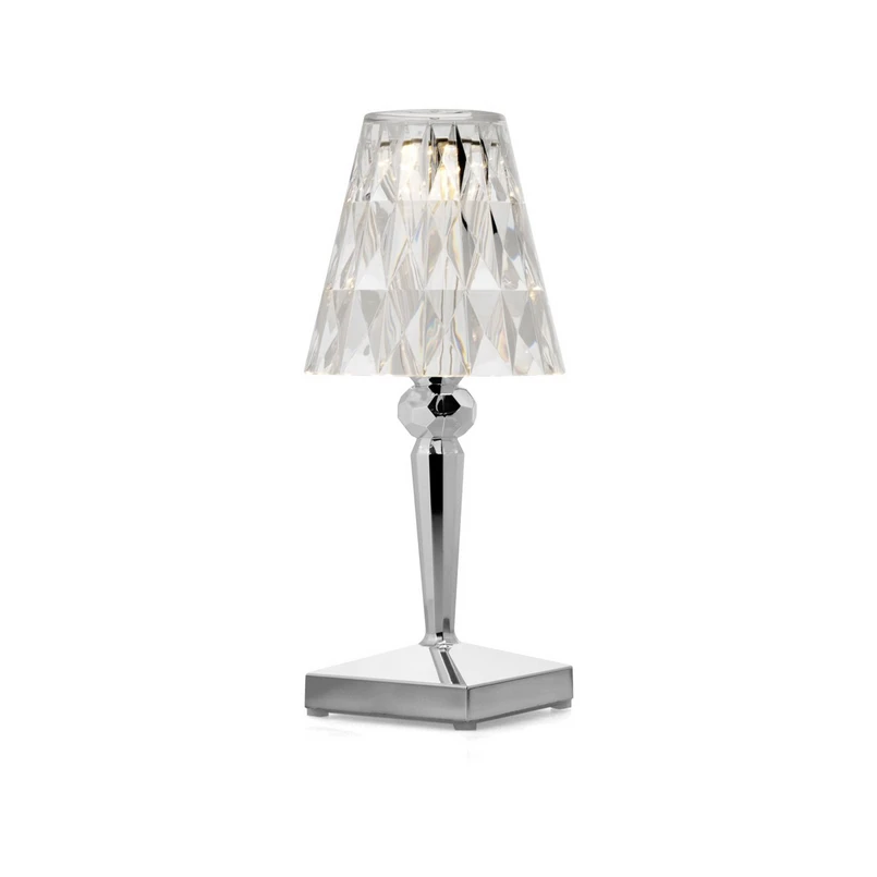 Kartell - Battery Portable Table Lamp IP54 Chrome
