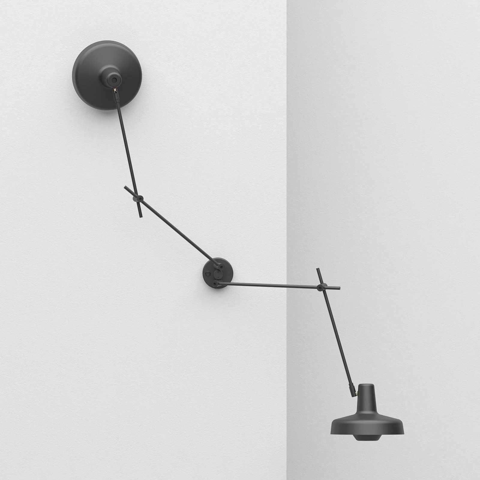 GRUPA Arigato wall light 2-bulb 70cm black