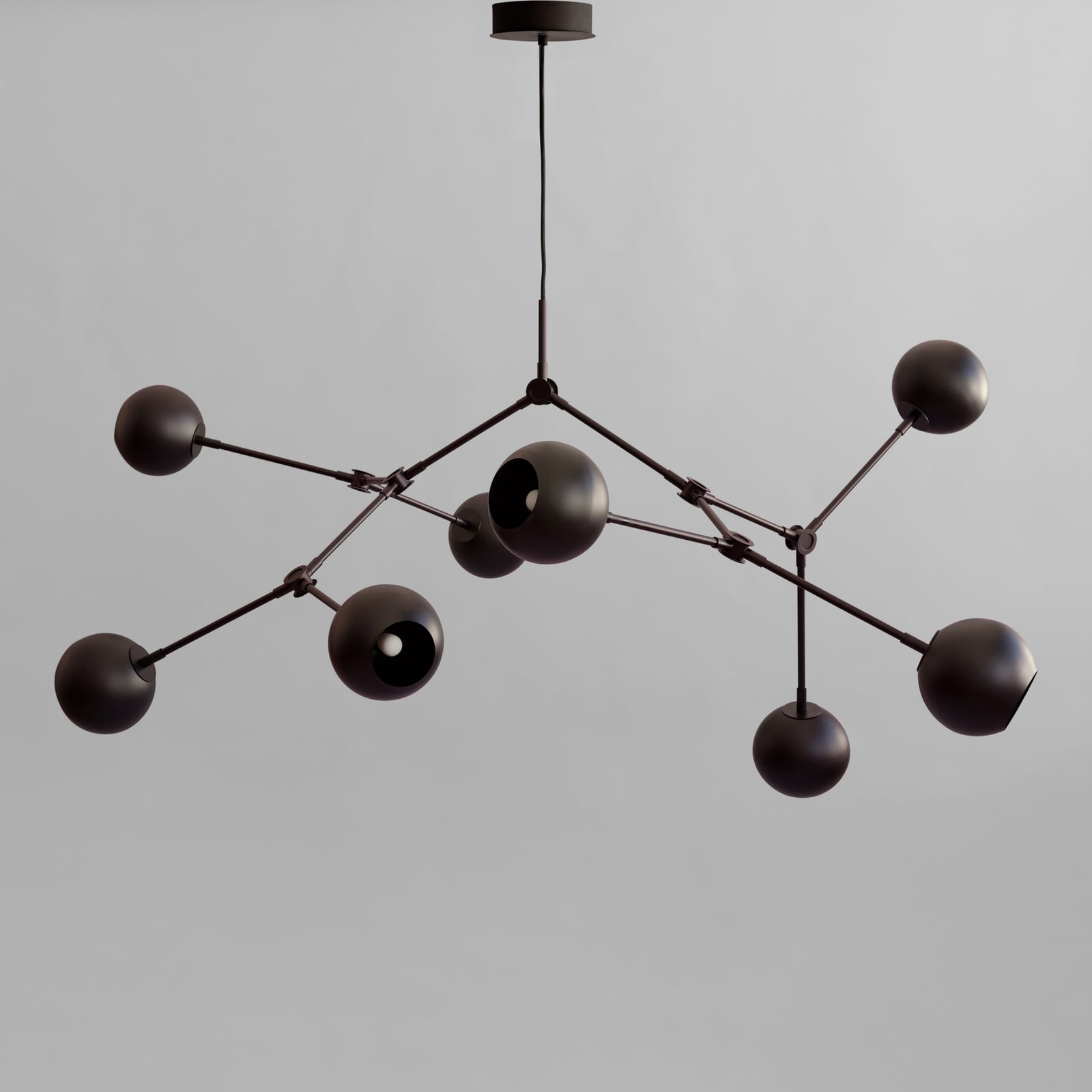 Drop Globe Kronleuchter Schwarz 150 cm E14 - 101 Copenhagen