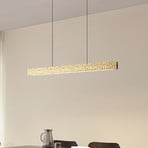 Lucande LED-Hängeleuchte Nivara, 117 cm, gold, Metall
