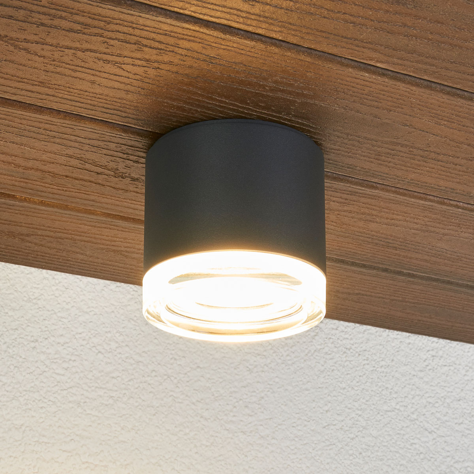 BEGA 66056K3 lampa sufitowa zewnętrzna grafit 62°