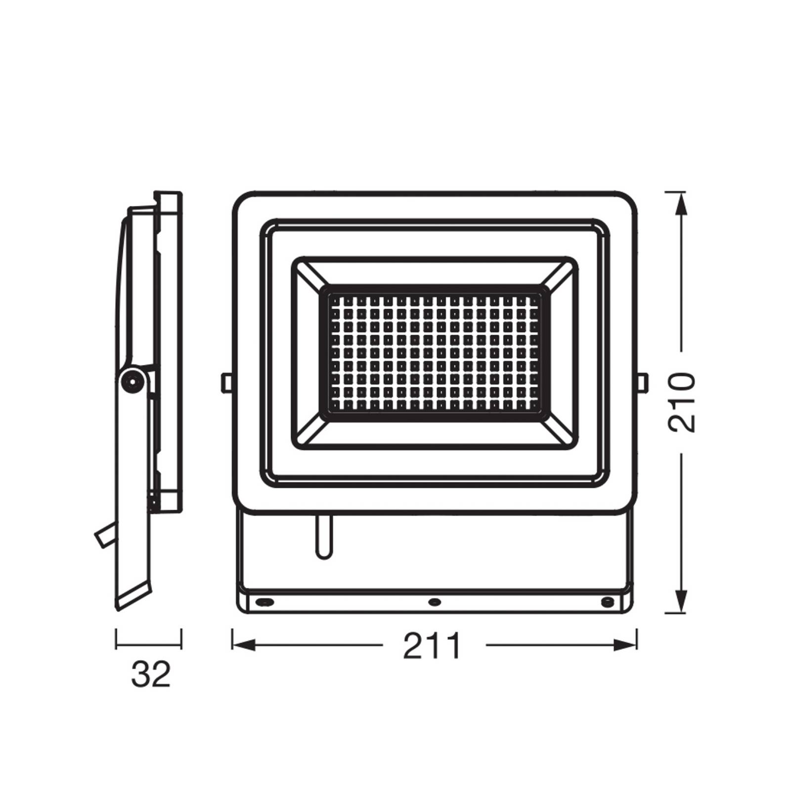 Reflektor LED OSRAM Floodlight EA, 24,5 W, IP65, czarny, aluminium