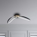 LED-Deckenleuchte Infinity, Metall, schwarz, 4.000 K