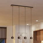EGLO hanglamp BIMEDA 1, bronskleurig, lengte 77 cm, 4-lamps.