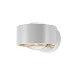 Candeeiro de parede LED Clippo Optic, branco/dourado, DTW, cima/baixo