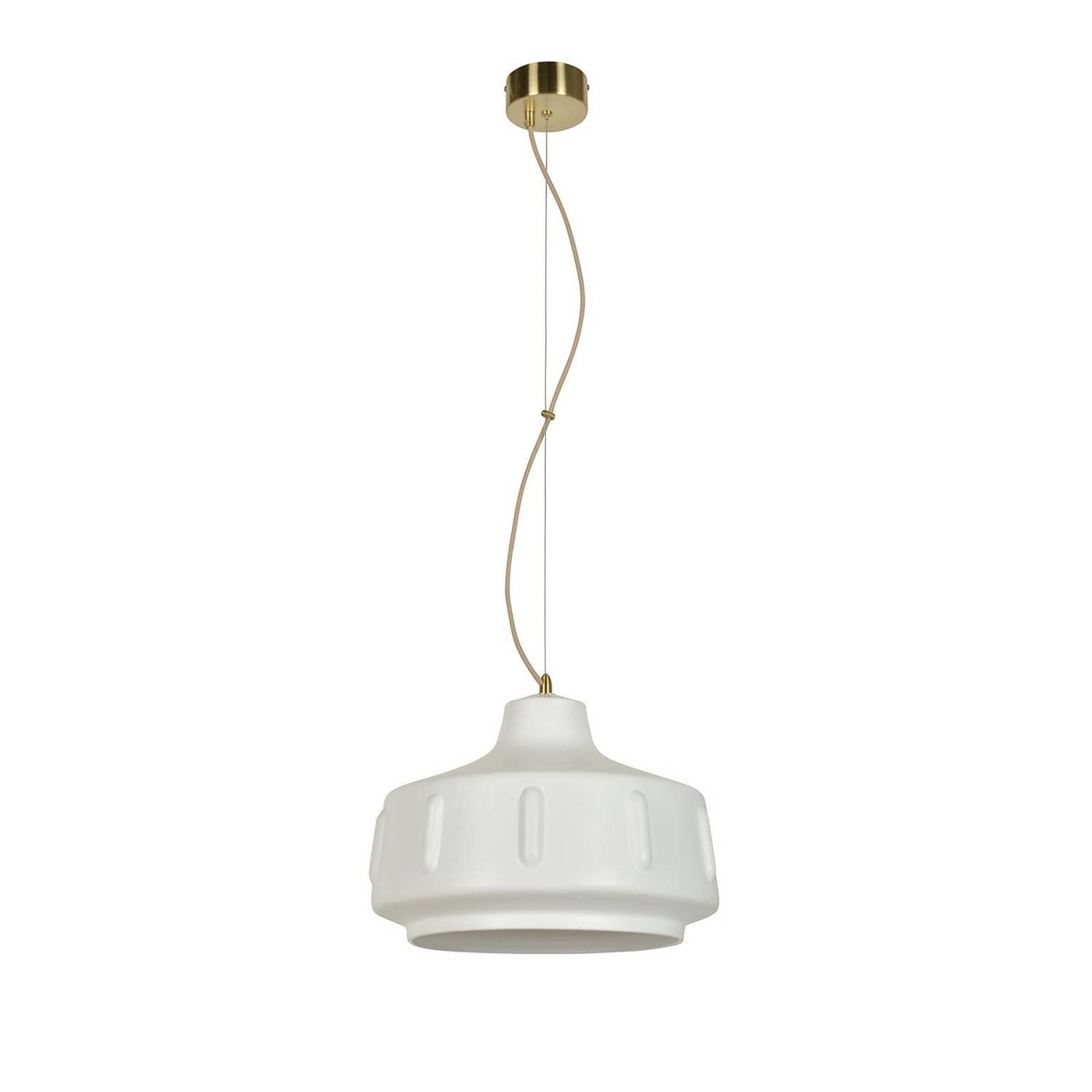 MARKET SET Pendellampe Jimmy, Ø 38 cm, weiß, Keramik günstig online kaufen