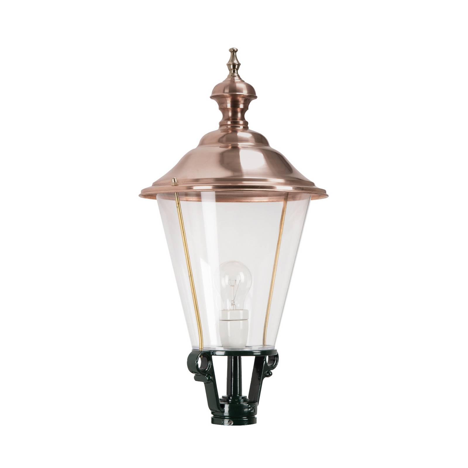 Wegeleuchte K3b mit Kupferdeckel, grün günstig online kaufen