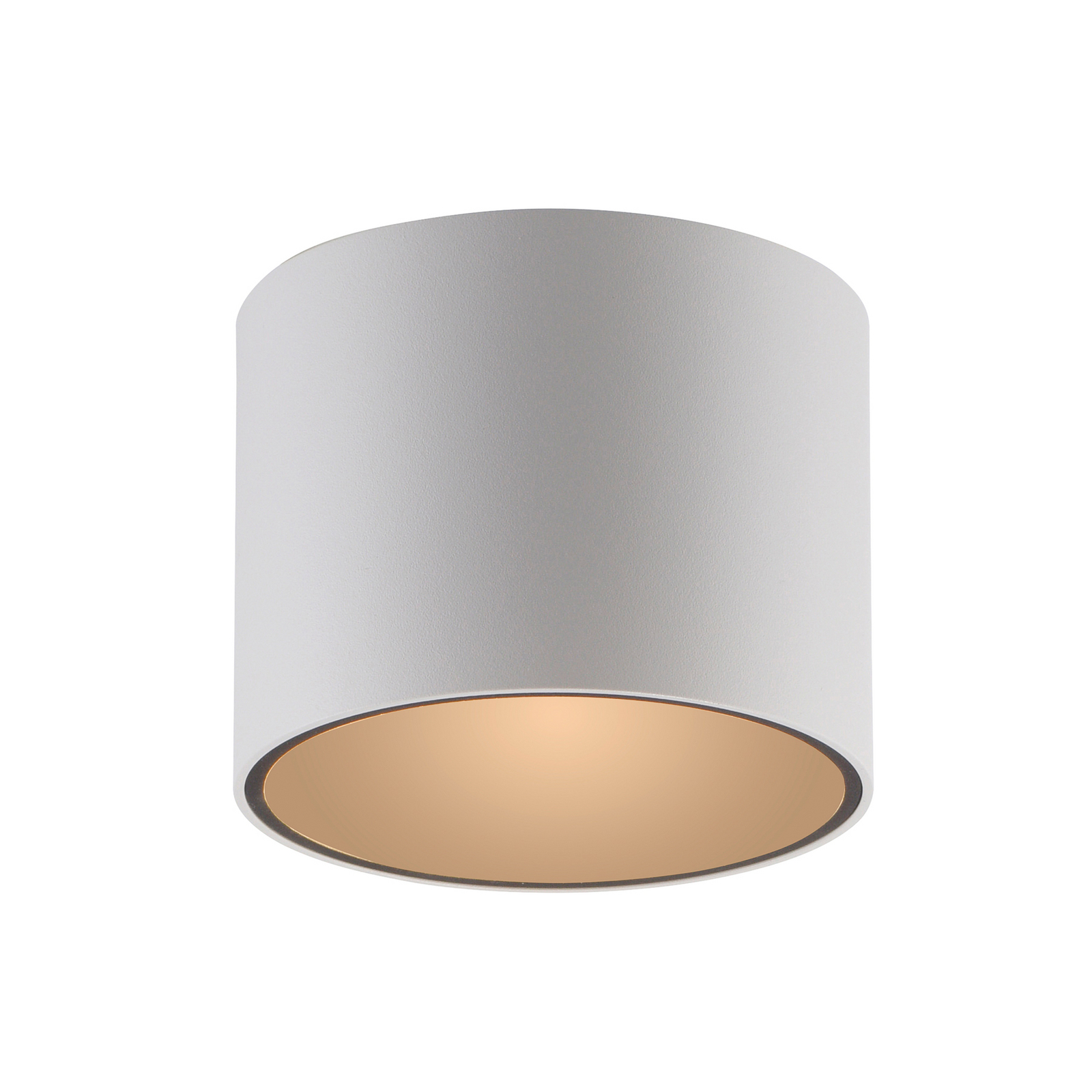 PURE LED лампа за баня Point, бяла, Ø 18 cm, метал, IP44