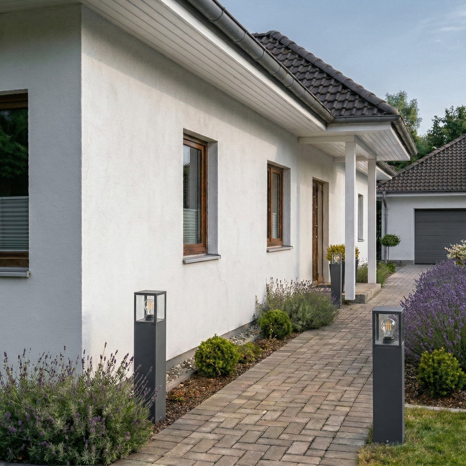 Klemens Short Udendørs Havelampe IP54 Graphite - Lucande