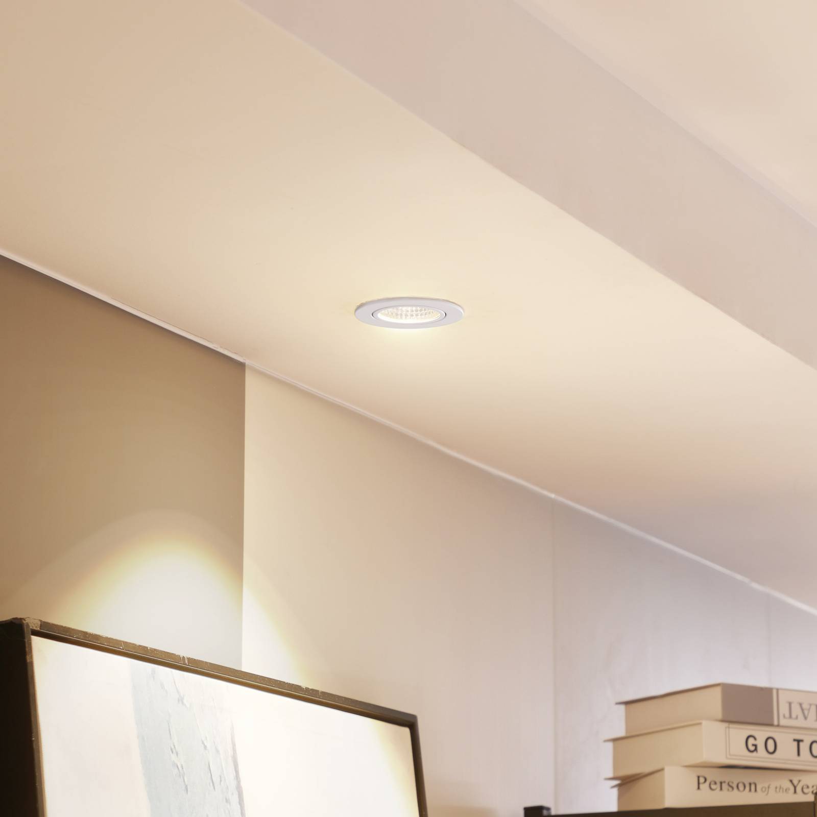E-shop Arcchio LED stropné svietidlo Zarik, biele, 2 700 K