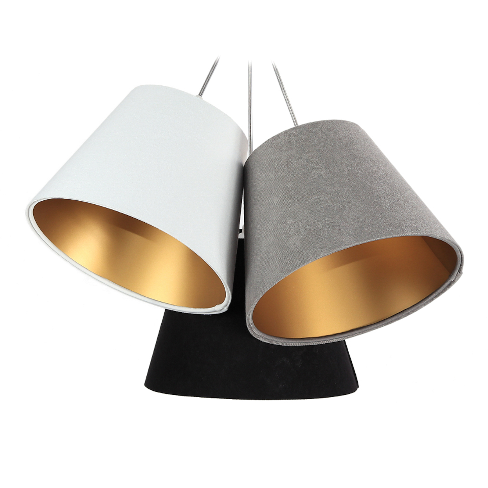 Zsofia 3-bulb pendant light white/grey/black/gold