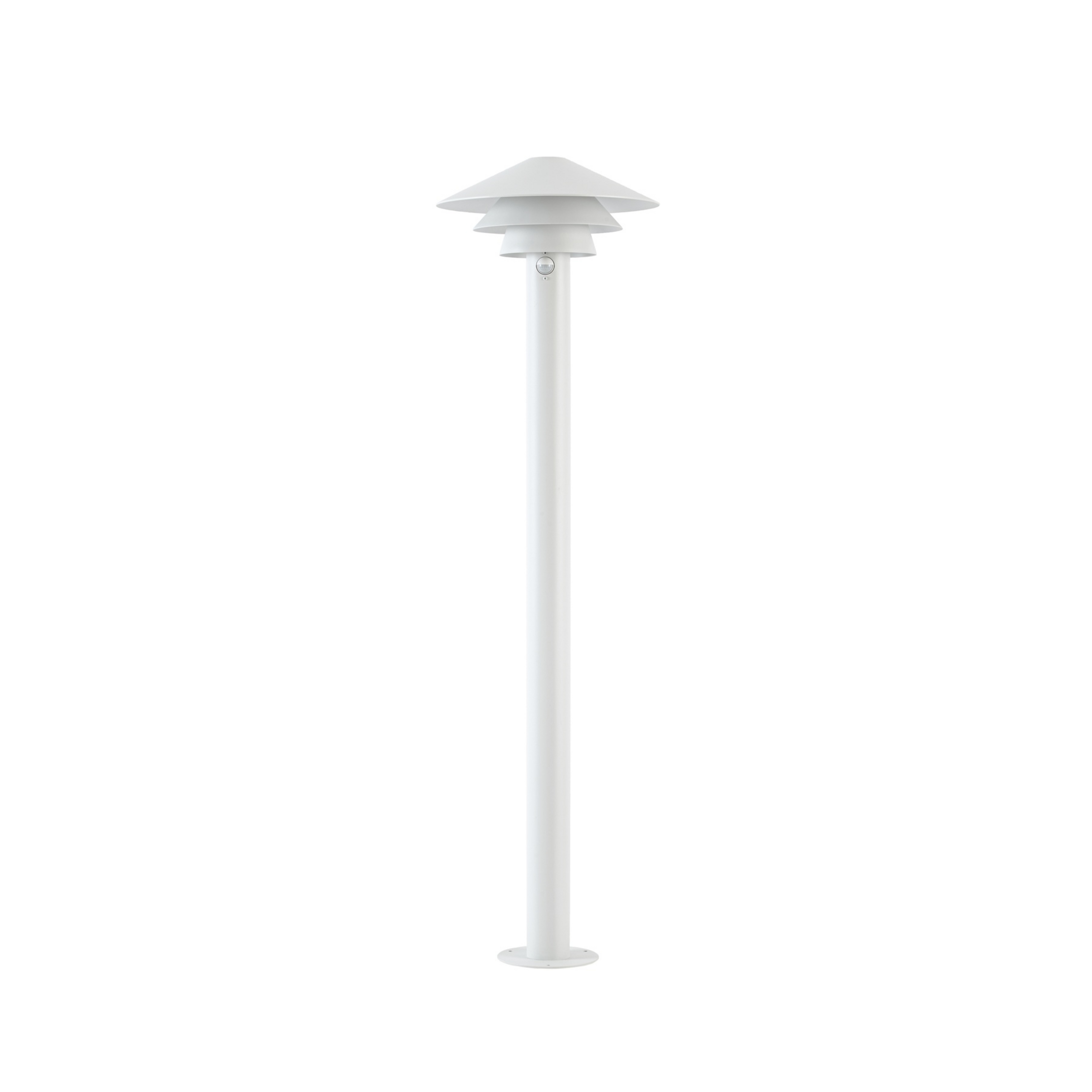 Bornes lumineuses LED Montaro, blanches, 110 cm, avec détecteur, en aluminium,