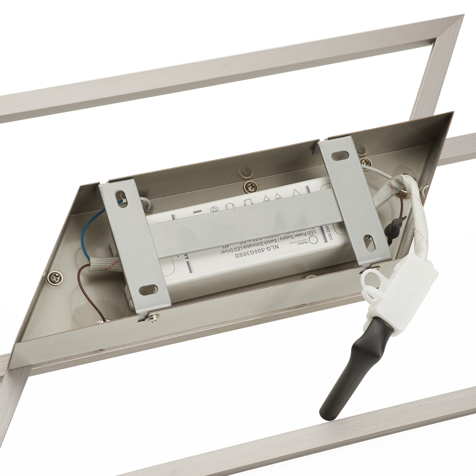 Paul Neuhaus plafonieră LED Inigo 54 cm 2 becuri dimabil - Camera de zi / sufragerie - modern - oțel - Metal