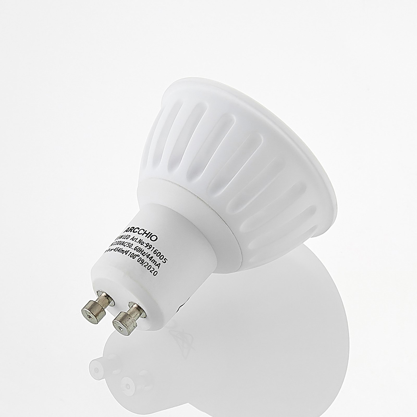 Lampadina LED a riflettore GU10 100° 5W 2.700K