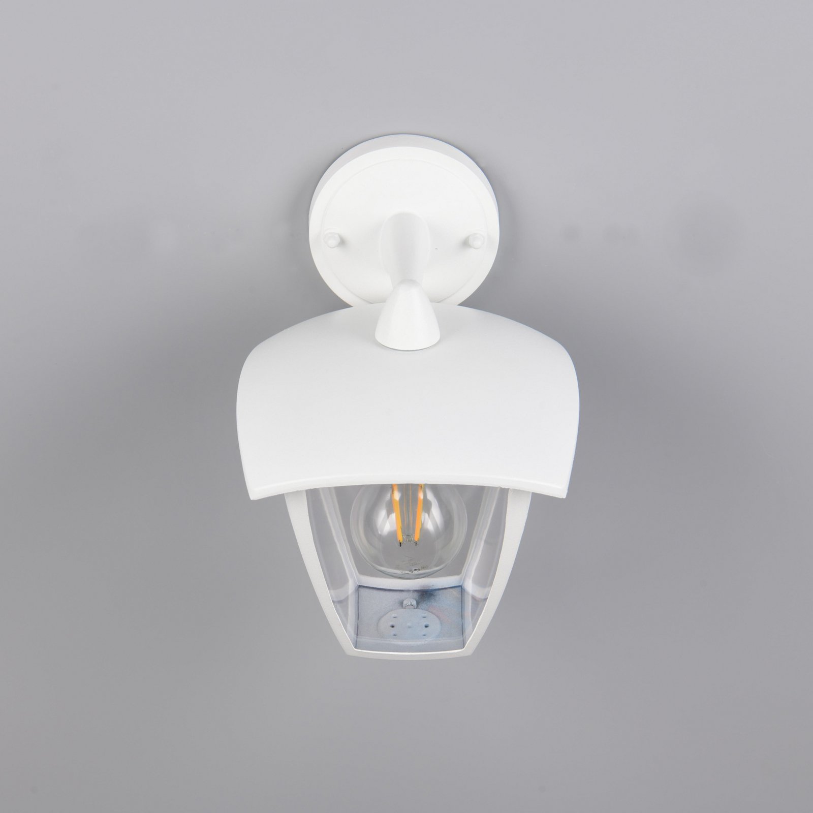 Candeeiro de parede exterior VENTA, branca, casquilho inferior, altura 24 cm Candeeiro de parede exterior VENTA, branca, casquilho inferior, altura 24 cm