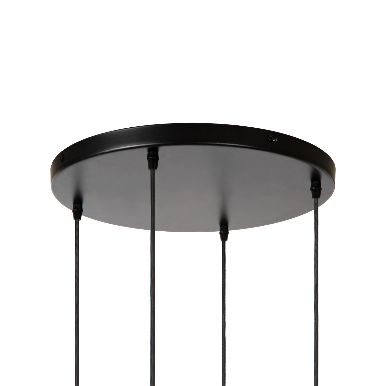 Cinzia-riippuvalo, valkoinen/musta, Ø 55 cm, posliini, 4-lamppuinen.