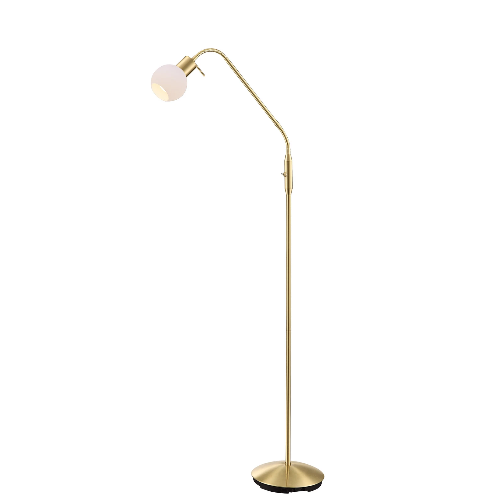 Φωτιστικό δαπέδου Lindby Elaina, ορειχάλκινο, 162cm, εύκαμπτο, E14