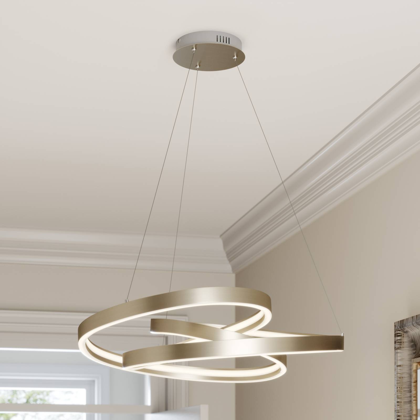 Lucande Gunbritt LED hanglamp, 80 cm