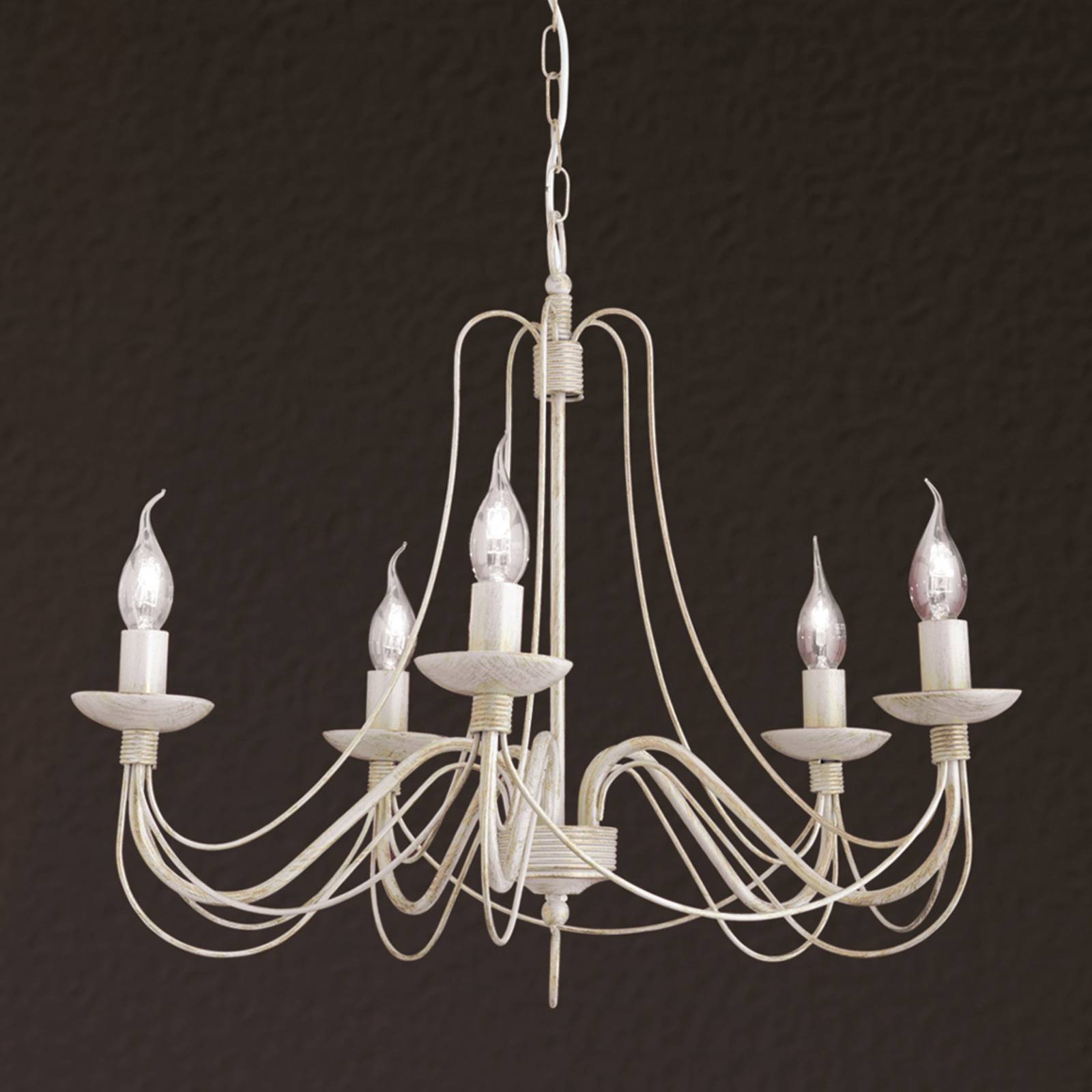 Pretty chandelier Antonina, 5-light