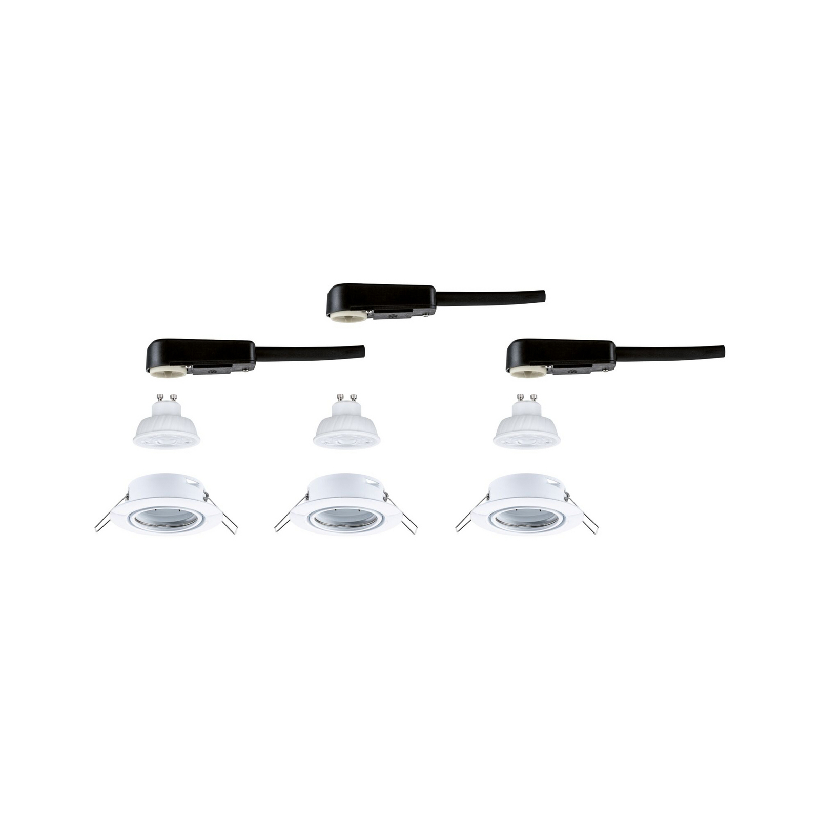 Paulmann – spot wpuszczany BASE, biały, 9 cm, 4,9 W, 827, z regulacją kąta Paulmann – spot wpuszczany BASE, biały, 9 cm, 4,9 W, 827, z regulacją kąta