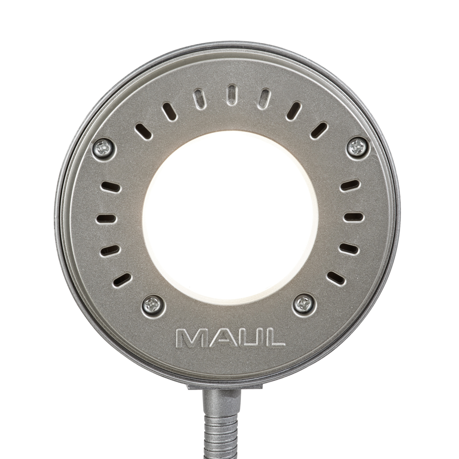 LED-skrivbordslampa MAULarc, silver