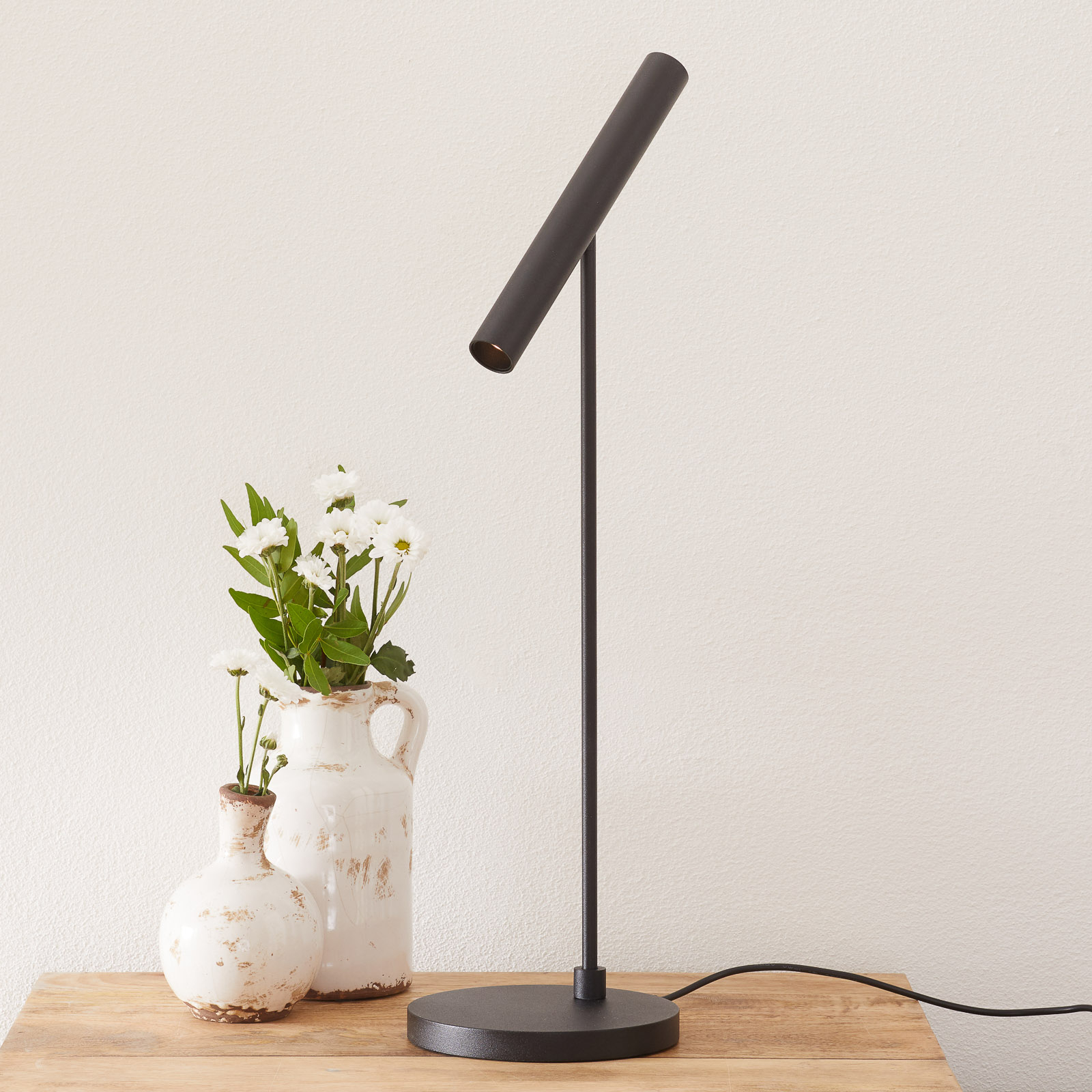 Meyjo LED asztali lámpa érzékelő-halvány fekete