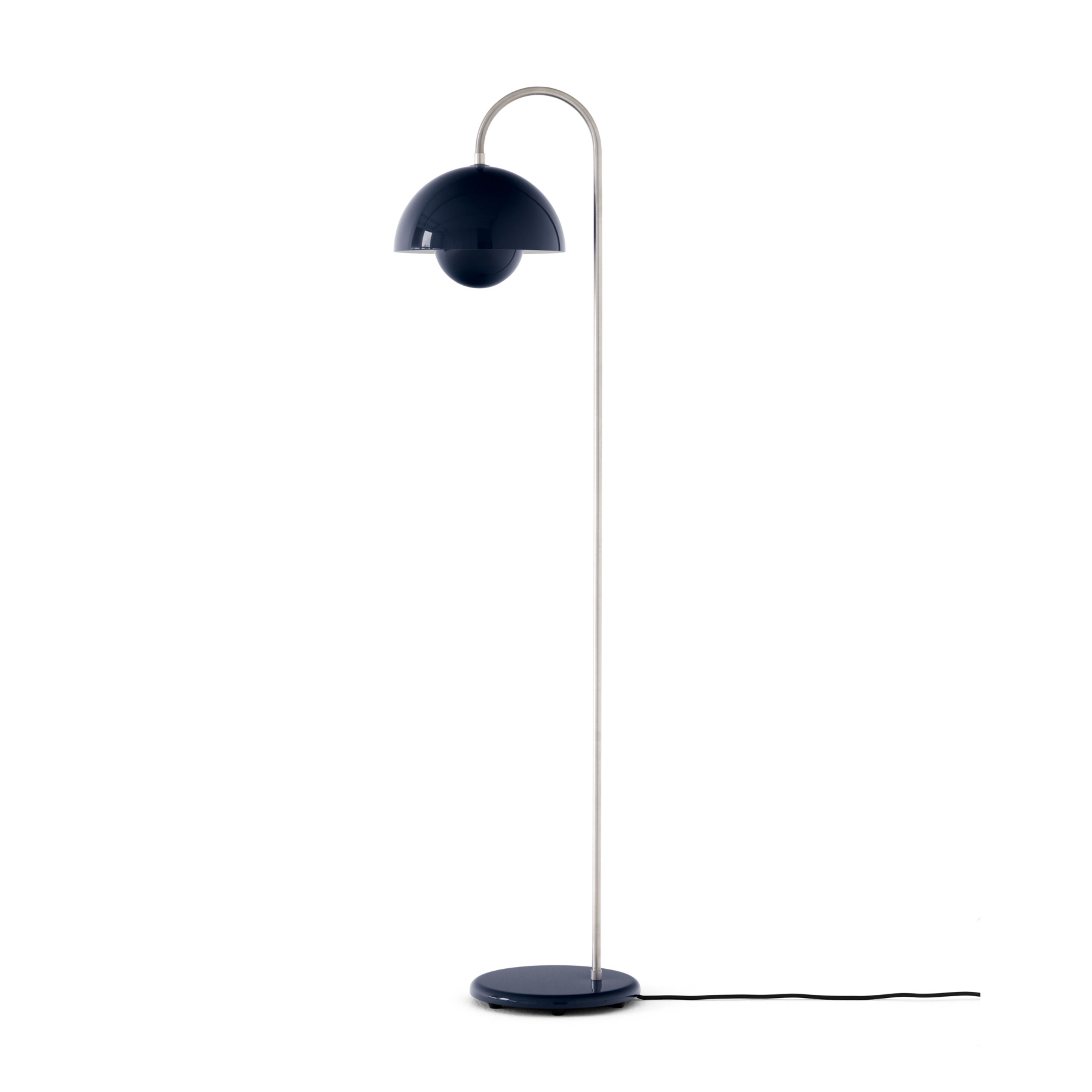 Flowerpot VP12 floor lamp, steel blue, height 122 cm - &TRADITION
