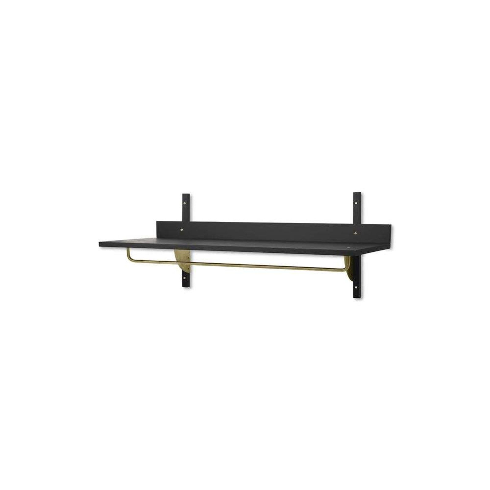 Sector Rack Shelf Black Ash/Brass - ferm LIVING