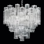 Tronchi - suspension verre transparent de Murano