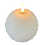 STERNTALER Świeca woskowa LED, biała, wysokość 13 cm, kulista, bateria