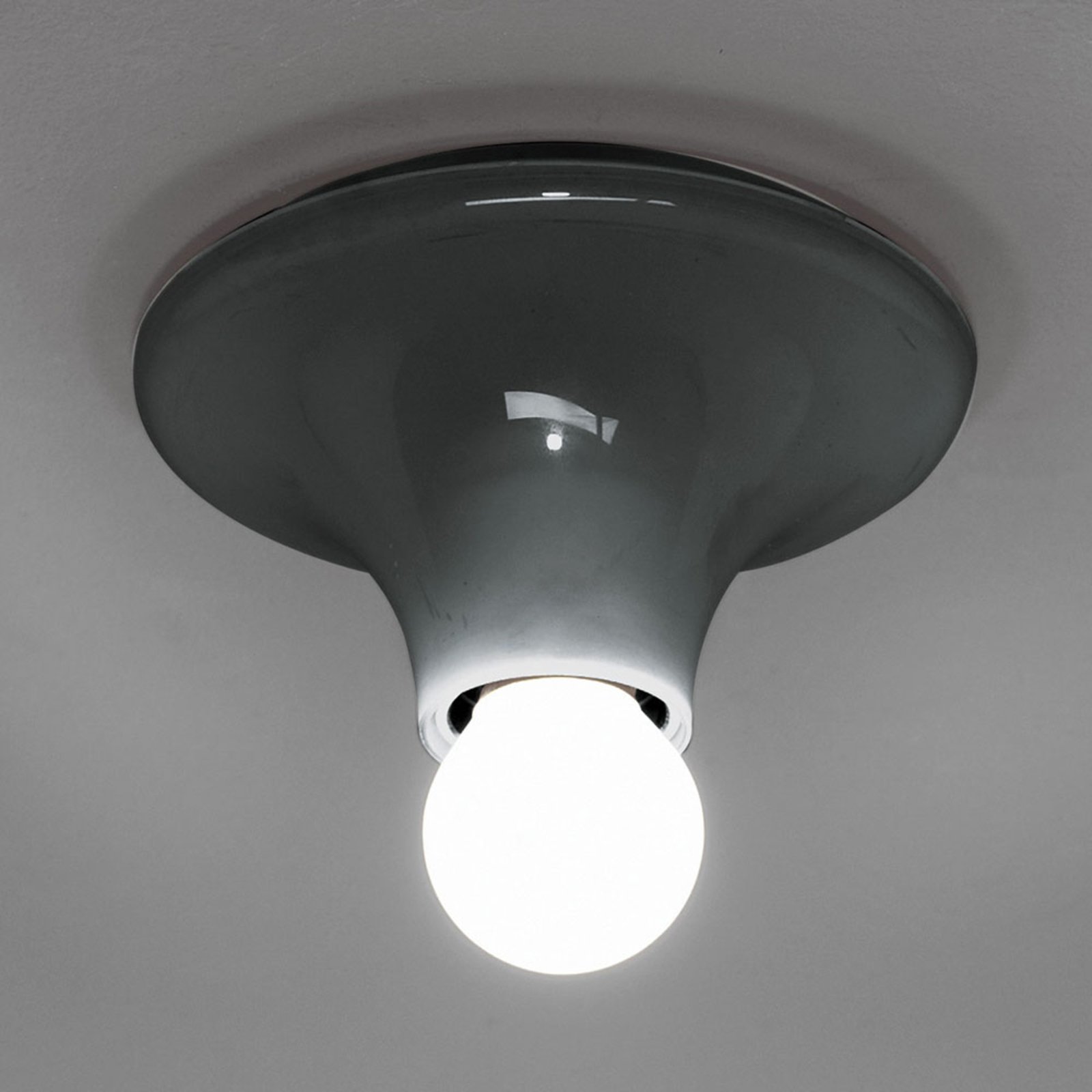 Teti Stropní Lampa/Nástěnné Svítidlo Dark Grey - Artemide