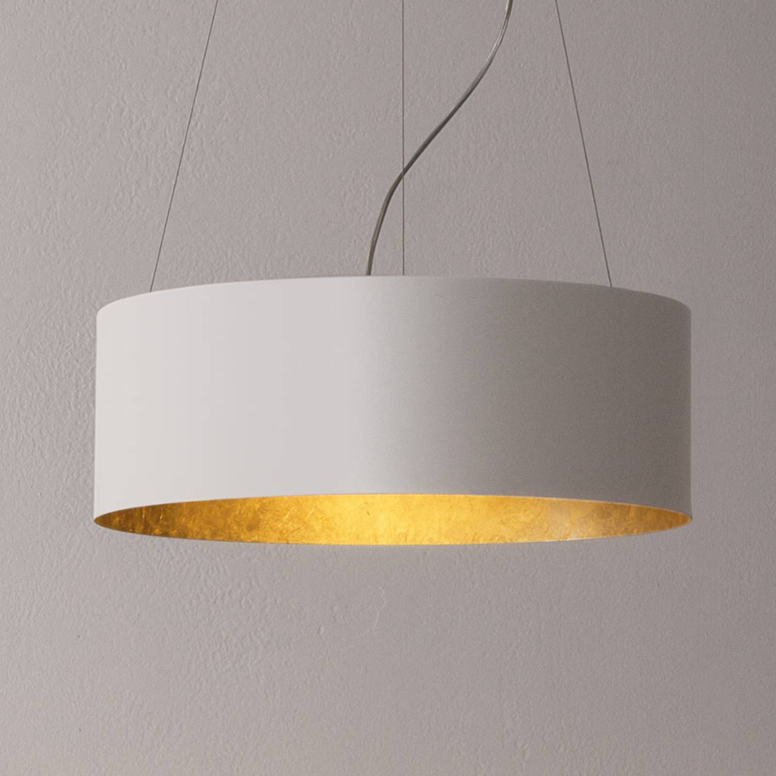 ICONE Olimpia LED-pendellampa med elegant bladguld