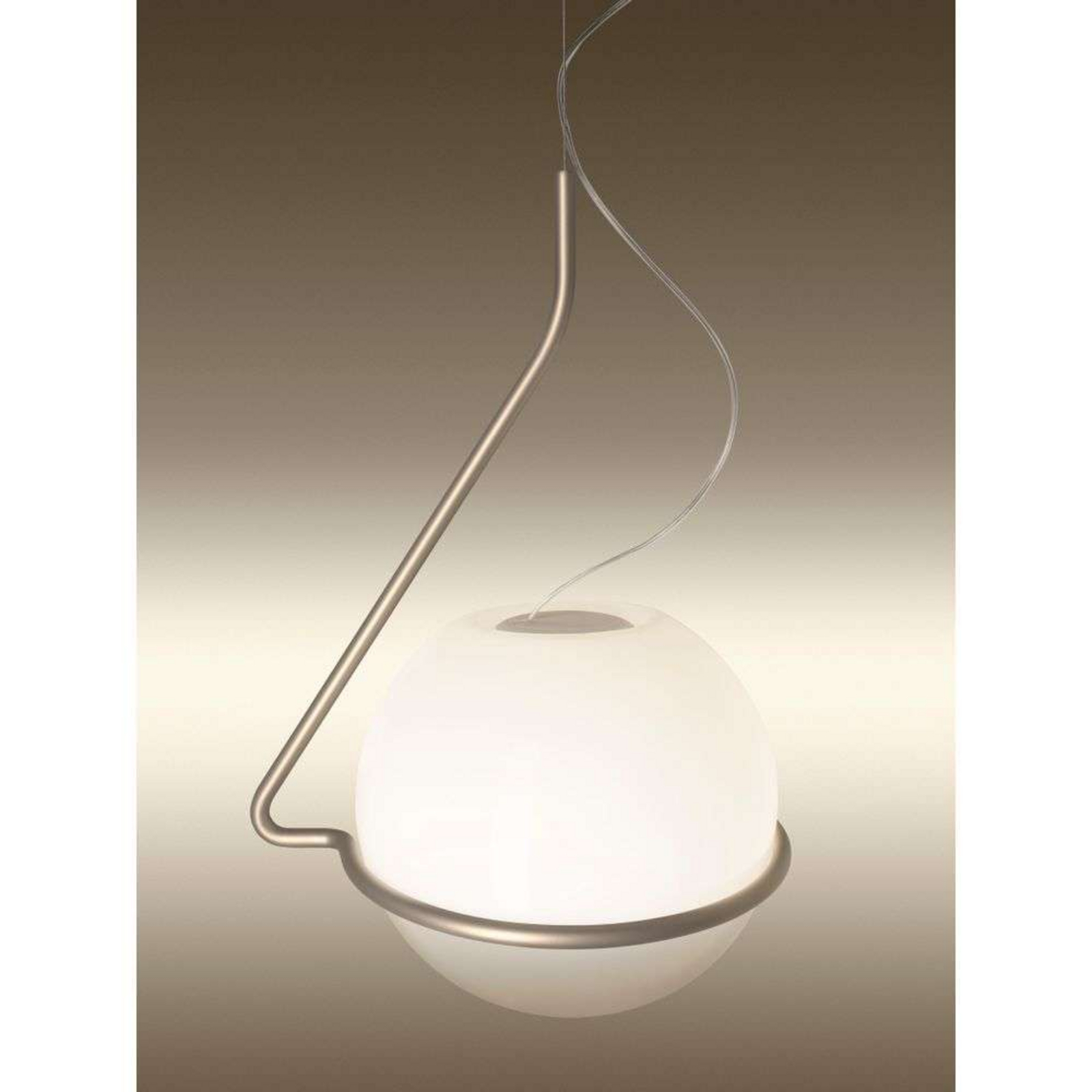 Tonda Lustră Pendul Titanium/White - Foscarini