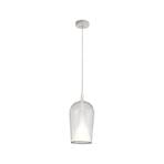 Hanglamp Elsa, 1-lamp, Ø 17 cm, glas, transparant