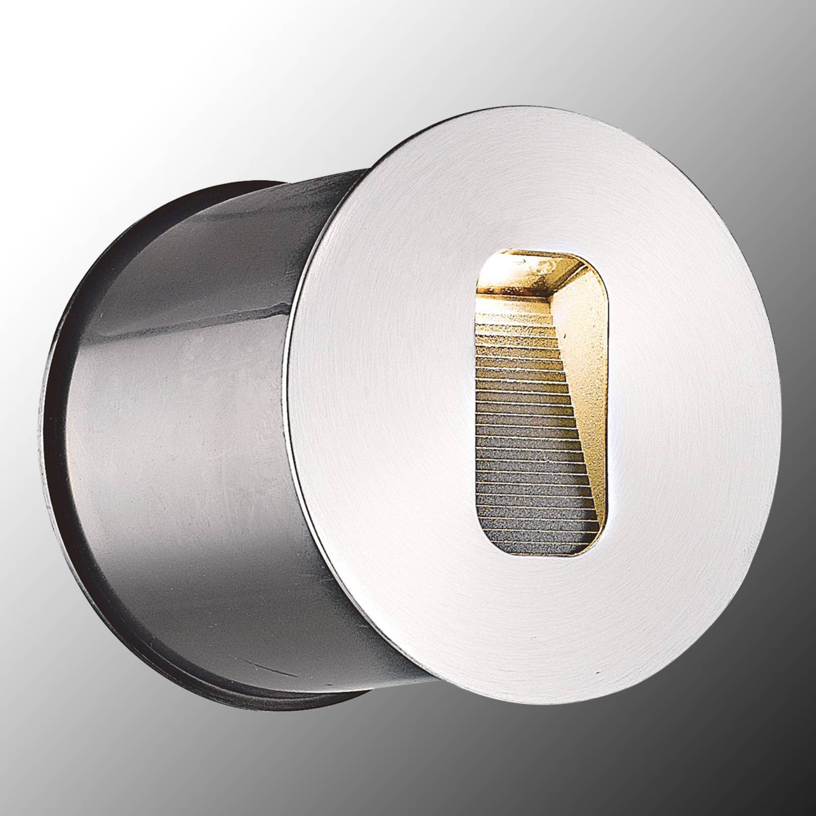 Image of Lucande Applique encastrable LED ronde Telke pour l'extérieur 6291105704090